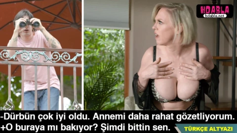 Olgun Annesi vücuduna losyon sürerken dürbünle röntgenledi