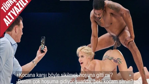Kocasının Gözlerine Bakarken Amında Kara Delik Çalıştırması Yaptıran Kıvrak Milf