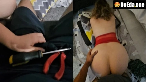 Asker Eşi Olduğu İçin Evdeki Tüm Tesisat İşlerini Kendi Halletmesi Gereken Cansu Ustaya Veriyor
